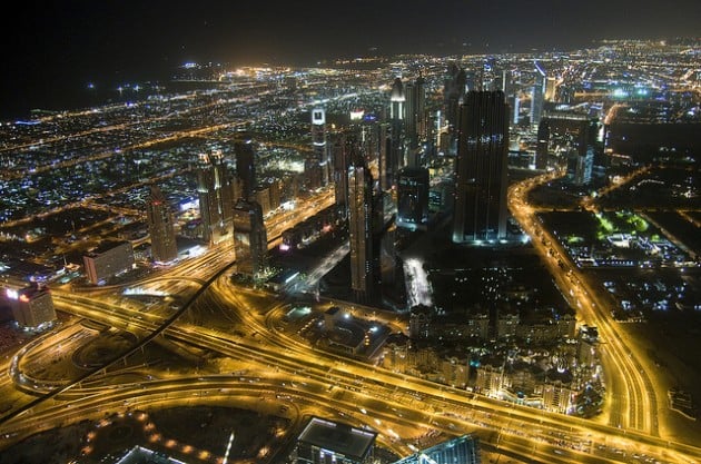 Dubai at night