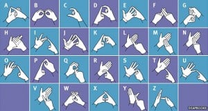 BSL fingerspelling chart